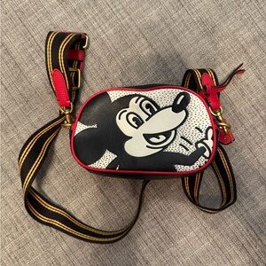 Coach Black and Red Graphic Crossbody Bag